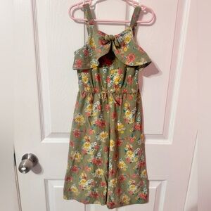 Forever me Green Floral romper size 6